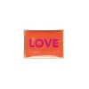 Sélectionné par Fleux Plateau Rectangle M - Love - Orange - 10 x 14,2 cm > Plats & Plateaux|Vide-poches