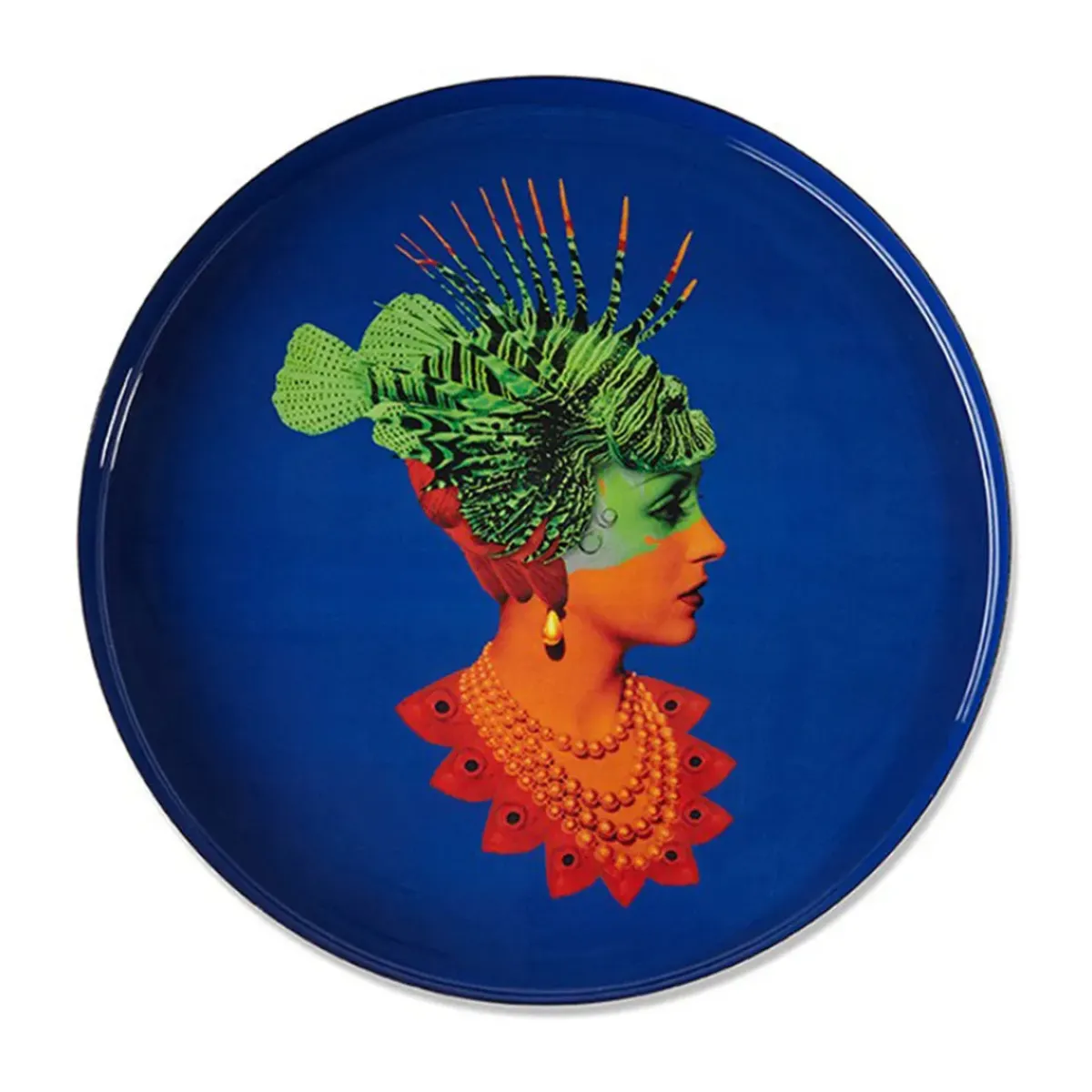 Gangzai Plateau rond Rascaqueen en fer - Ø 33 cm > Fabrication Artisanale|Objets De Décoration