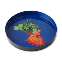 Gangzai Plateau rond Rascaqueen en fer - Ø 33 cm > Fabrication Artisanale|Objets De Décoration