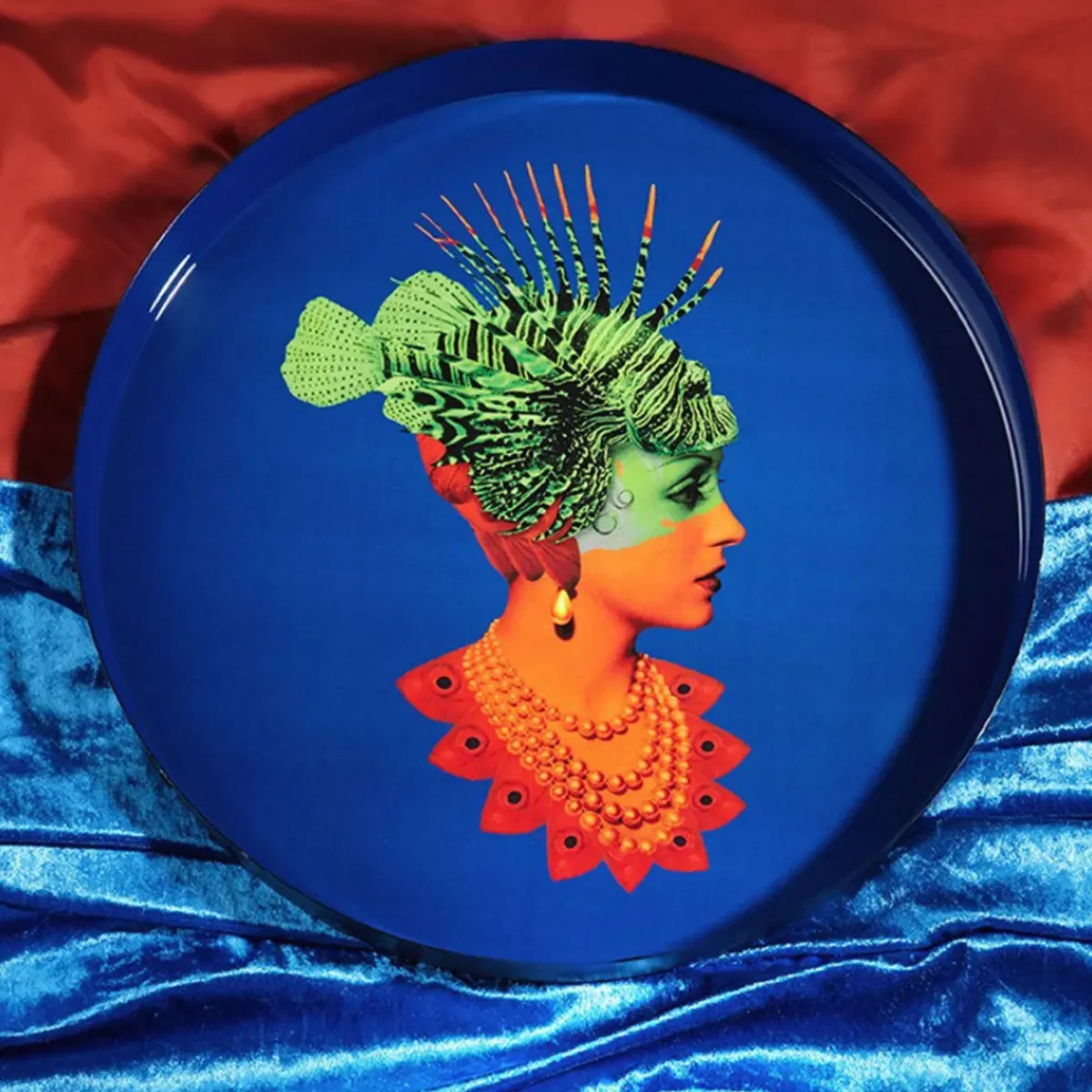 Gangzai Plateau rond Rascaqueen en fer - Ø 33 cm > Fabrication Artisanale|Objets De Décoration