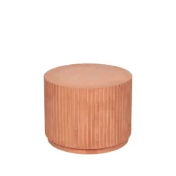 Broste Copenhagen Podium Rillo camel L > Tables Basses & D'appoint