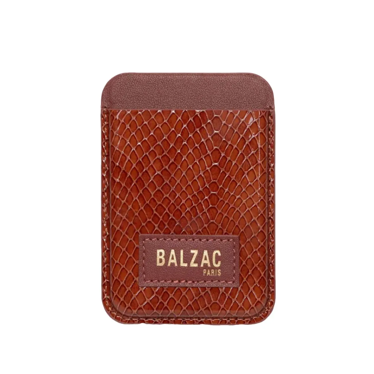 Native Union Porte-cartes Cuir Reptile Vernis - Cognac > Femme Sacs & Cabas|Sacs & Cabas