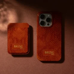 Native Union Porte-cartes Cuir Reptile Vernis - Cognac > Femme Sacs & Cabas|Sacs & Cabas