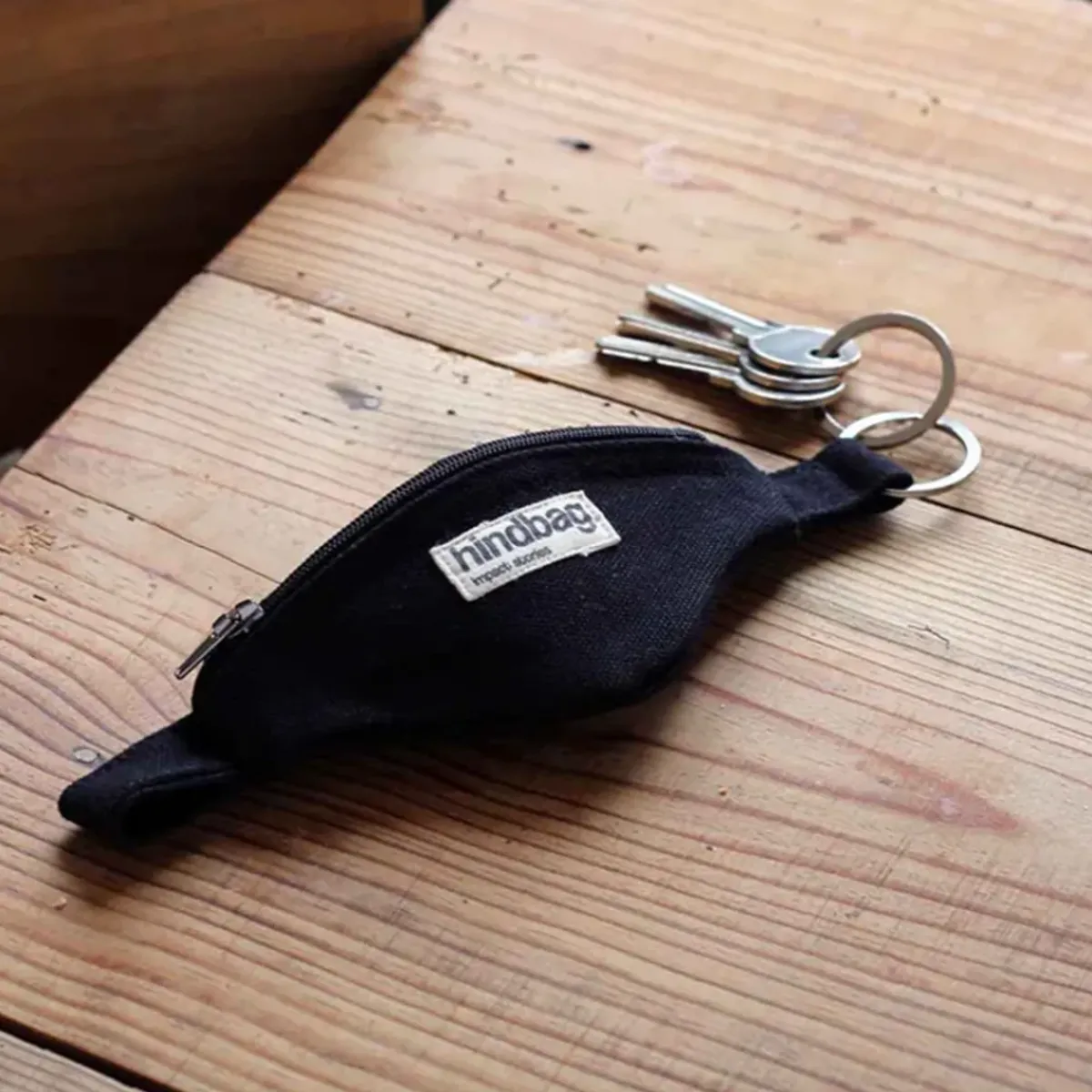 Hindbag Porte-clés banane Côme - Noir > Femme Biologique|Porte-clés