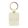 Ark Porte-clés Boobs en cuir - Crème > Femme Mode|Porte-clés
