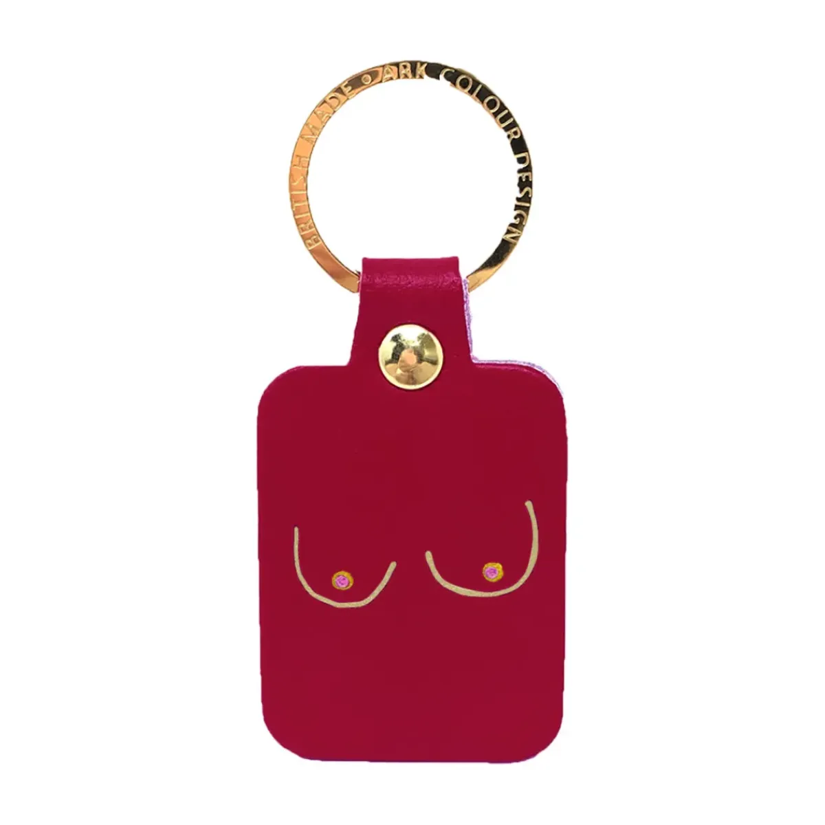 Ark Porte-clés Boobs en cuir - Magenta > Femme Mode|Porte-clés