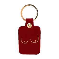 Ark Porte-clés Boobs en cuir - Oxblood > Femme Mode|Porte-clés