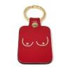 Ark Porte-clés Boobs en cuir - Rouge > Femme Mode|Porte-clés