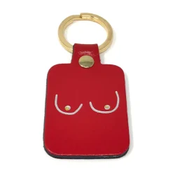 Ark Porte-clés Boobs en cuir - Rouge > Femme Mode|Porte-clés