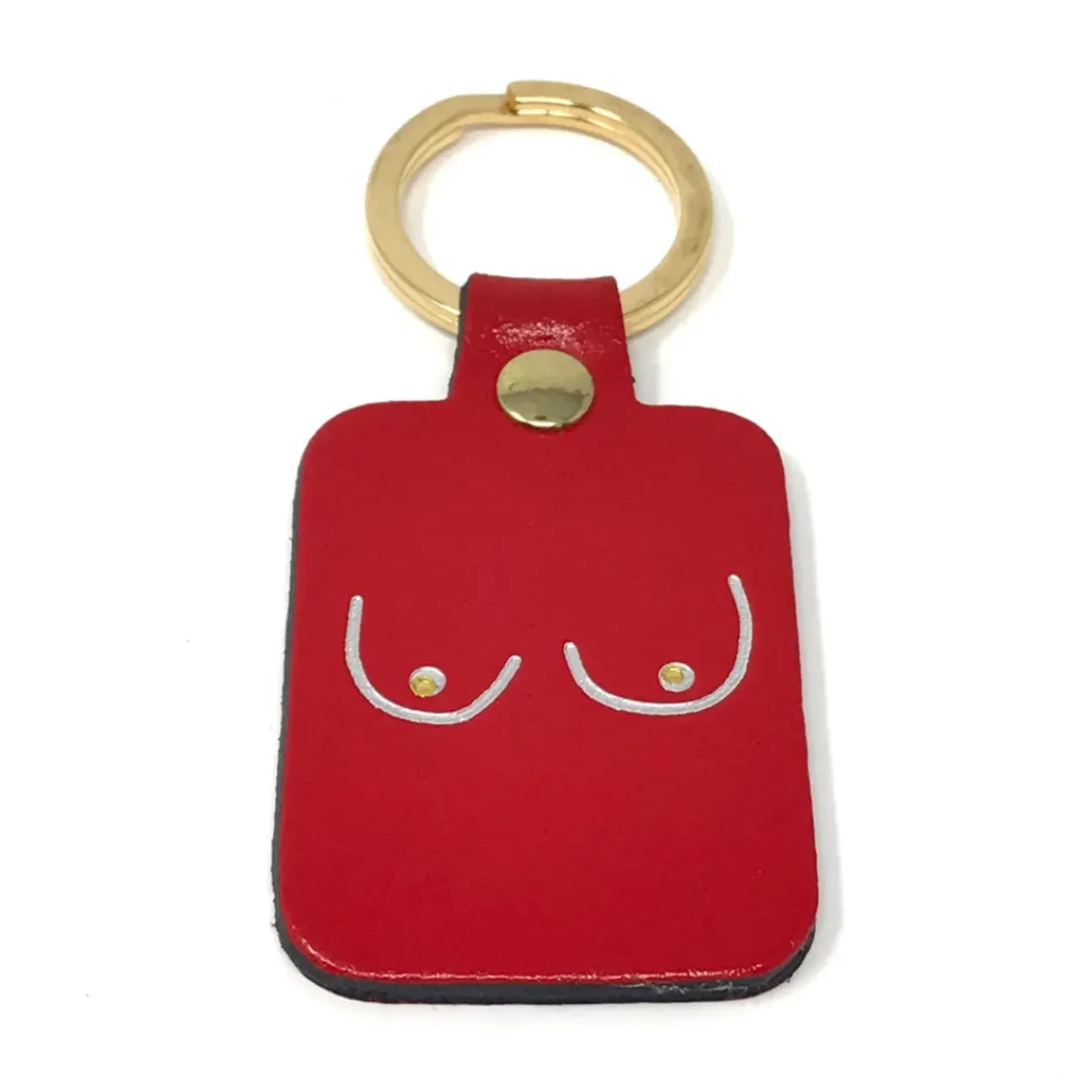 Ark Porte-clés Boobs en cuir - Rouge > Femme Mode|Porte-clés