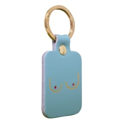 Sélectionné par Fleux Porte-clés Boobs en cuir - Turquoise > Femme Mode|Porte-clés