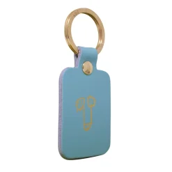 Ark Porte-clés Zizi en cuir - Turquoise > Femme Mode|Porte-clés