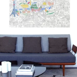 Omy Poster Geant A Colorier - Paris > Enfant Jouets|Papeterie