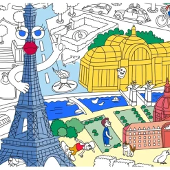 Omy Poster Geant A Colorier - Paris > Enfant Jouets|Papeterie