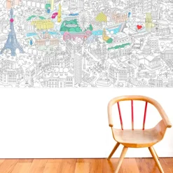 Omy Poster Geant A Colorier - Paris > Enfant Jouets|Papeterie