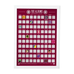 Sélectionné par Fleux Poster à gratter 100 Albums > Affiches & Tableaux