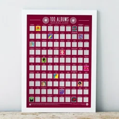 Sélectionné par Fleux Poster à gratter 100 Albums > Affiches & Tableaux