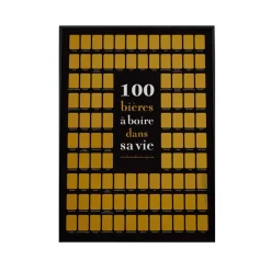 La carte des vins Poster à gratter 100 Bières à Boire dans sa Vie - 50 cm x 70 cm > Fabriqué En France|Affiches & Tableaux