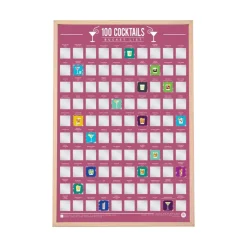 Sélectionné par Fleux Poster à gratter 100 Cocktails > Affiches & Tableaux