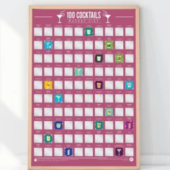 Sélectionné par Fleux Poster à gratter 100 Cocktails > Affiches & Tableaux