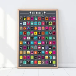 Sélectionné par Fleux Poster à gratter 100 Films > Affiches & Tableaux