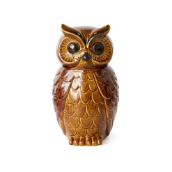 HK Living Pot Hibou en Céramique Roasted - 16.5 x 16.2 x 8.5 cm > Pots & Jardinières