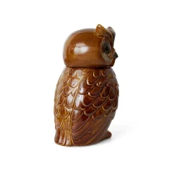 HK Living Pot Hibou en Céramique Roasted - 16.5 x 16.2 x 8.5 cm > Pots & Jardinières