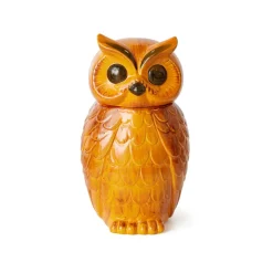 HK Living Pot Hibou Tangerine en Céramique - 16.5 x 16.2 x 8.5 cm > Pots & Jardinières