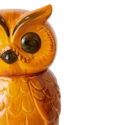 HK Living Pot Hibou Tangerine en Céramique - 16.5 x 16.2 x 8.5 cm > Pots & Jardinières