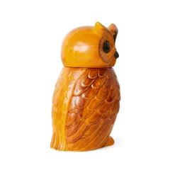 HK Living Pot Hibou Tangerine en Céramique - 16.5 x 16.2 x 8.5 cm > Pots & Jardinières
