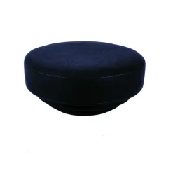 ENOstudio Pouf Cornice Velours - Bleu nuit > Poufs & Bancs