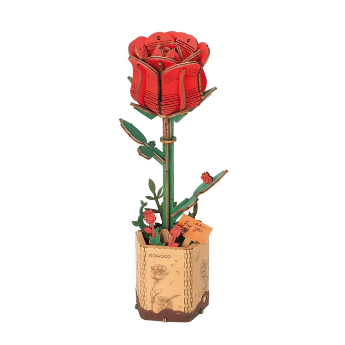 Sélectionné par Fleux Puzzle 3D - Rose Rouge > Puzzles