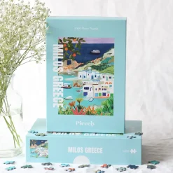 Piecely Puzzle Milos Greece - 1000 Pièces > Recyclé|Puzzles