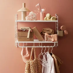 String Furniture Rangement mural Hallaway - 58 x 50 x 30 cm - Blanc > Rangements|Etagères