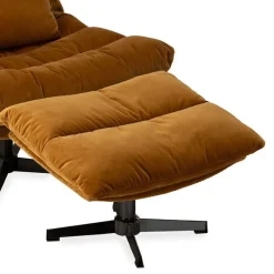 Athezza Repose-pieds Wilmington - 64 x 48 x H44 cm - Camel > Fauteuils & Repose-pieds
