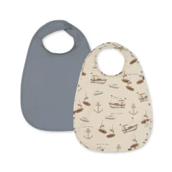 Konges Slojd Set de 2 Bavoirs - Sail Away > Enfant Vaisselle Enfants|Vaisselle Enfant