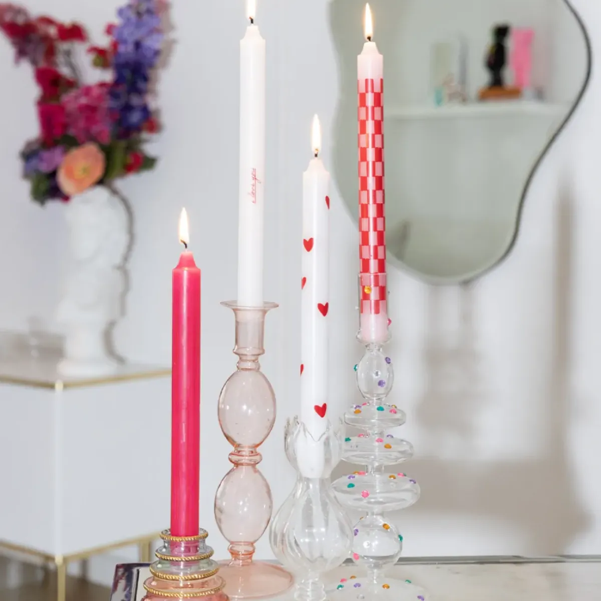 Sélectionné par Fleux Set de 4 Bougies - Perfect Match > Bougies, Bougeoirs Et Allumettes