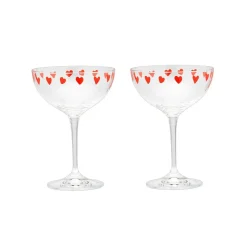Anna + Nina Set de 2 Coupes à champagne Classic Love > Carafes & Verres