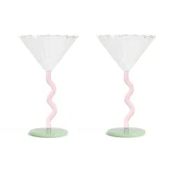 &klevering Set de 2 Coupes Curve > Carafes & Verres