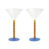 &klevering Set de 2 Coupes Perle - Ambre > Carafes & Verres