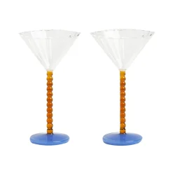 &klevering Set de 2 Coupes Perle - Ambre > Carafes & Verres