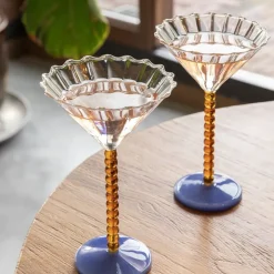 &klevering Set de 2 Coupes Perle - Ambre > Carafes & Verres