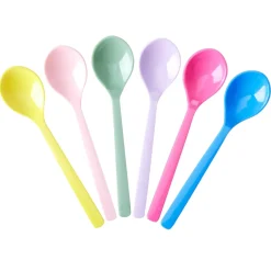 Rice Set de 6 Cuillères Flower Me Happy en Mélamine > Assiettes & Couverts