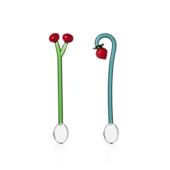 Sélectionné par Fleux Set de 2 cuillères Fruits u0026 Flowers - Cerise et Fraise > Carafes & Verres