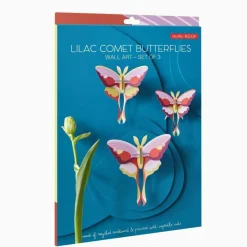 Studio Roof Set De 3 Décorations Murale Lilac Comet Butterflies > Enfant Décoration Enfants|Décorations Murales