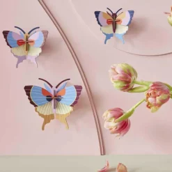 Studio Roof Set De 3 Décorations Murale Plum Fringe Butterflies > Enfant Décoration Enfants|Décorations Murales