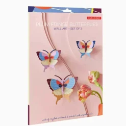 Studio Roof Set De 3 Décorations Murale Plum Fringe Butterflies > Enfant Décoration Enfants|Décorations Murales