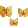 Studio Roof Set De 3 Décorations Murale Yellow Butterflies > Enfant Décoration Enfants|Décorations Murales