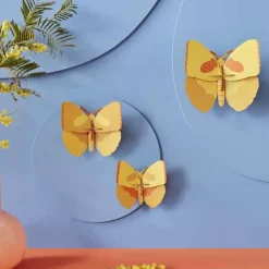 Studio Roof Set De 3 Décorations Murale Yellow Butterflies > Enfant Décoration Enfants|Décorations Murales