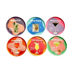 Sélectionné par Fleux Set de 6 Dessous de Verre Cocktail > Sets De Table & Dessous De Verre